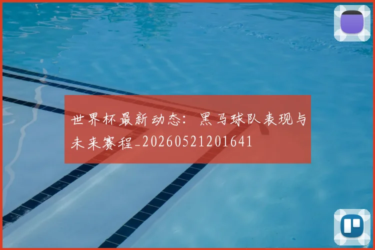 世界杯最新动态：黑马球队表现与未来赛程_20260521201641